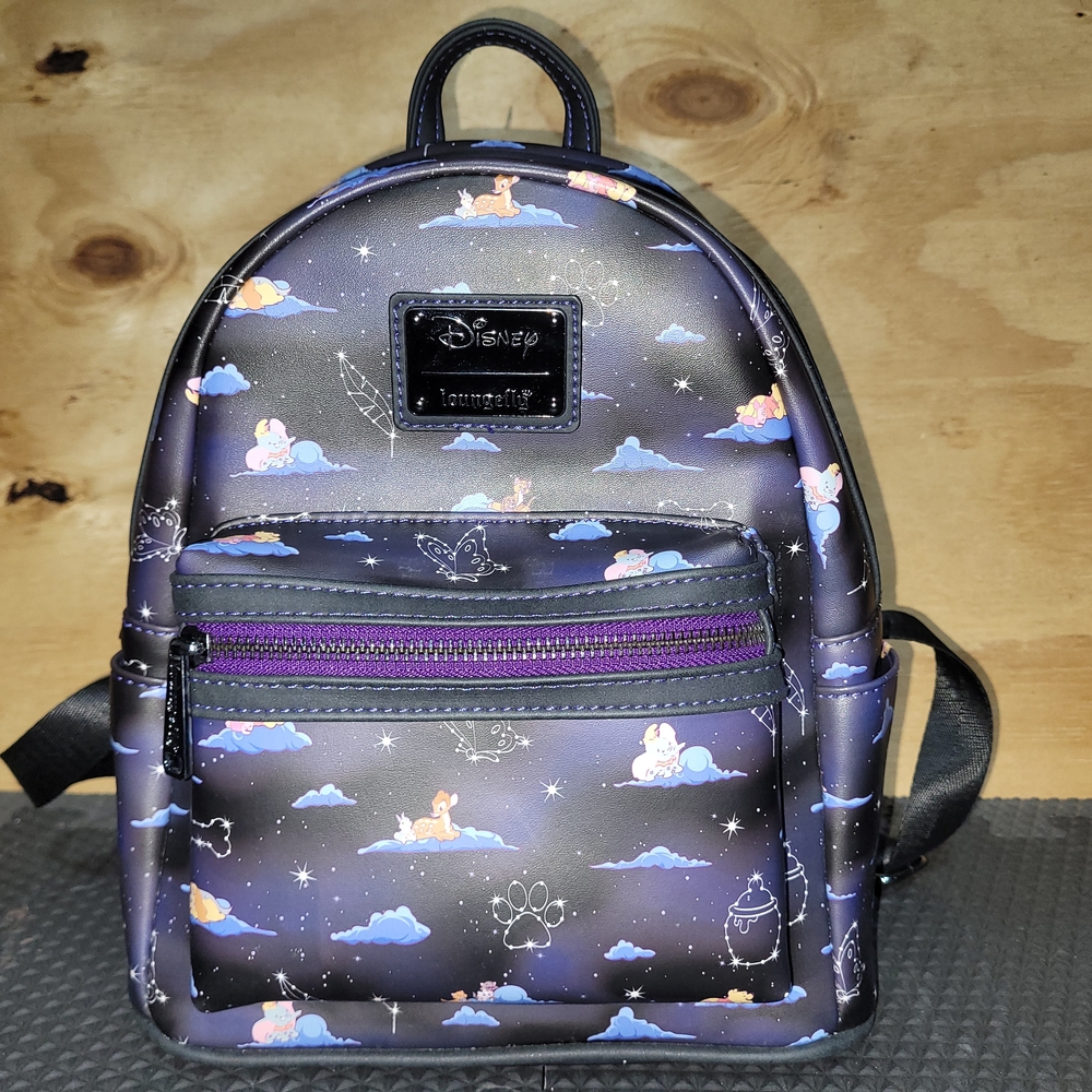 Loungefly Disney Classic Clouds and stars AOP Mini Backpack